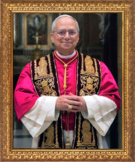 Pope Leo XIV Official Portrait Framed Art